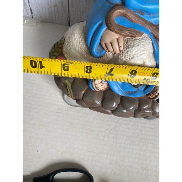 intage Atlantic Mold  Sheperd boy with lambs ceramic handpainted - Picture 7 of 7